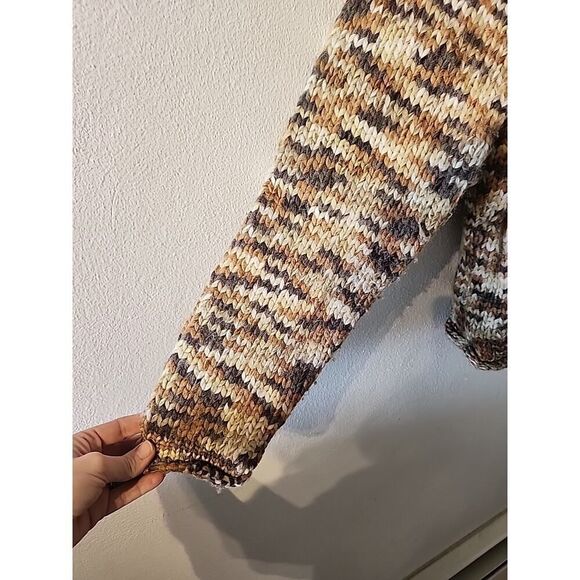 Columbia Sweater Womens Large Wool Blend Fair Isle Pattern Cowl Roll Neck Knit - Picture 4 of 7